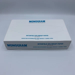 Monogram Interfold Feinkostpapier Reinigung Einweg 10" x 10,75" 500 Blatt - Bild 1 von 6