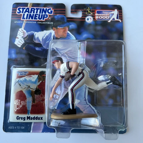 2000 MLB Starting Lineup Greg Maddux Atlanta Braves SLU & Card Cover