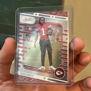 #128 Xavier Worthy RC Rookie KansasCity Chiefs 2024 Panini Absolute Holo - Picture 1 of 2