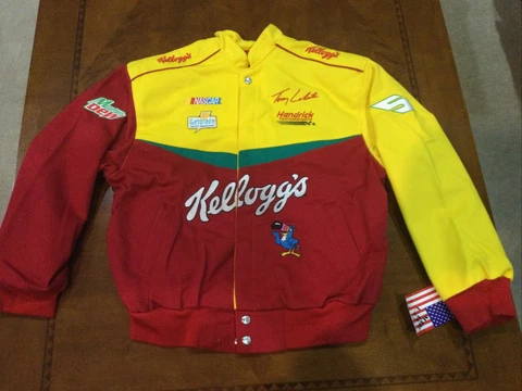 NASCAR Terry Labonte Kellogg’sRacing JACKET USA made NWT youth XL vintage Jh Des Cover