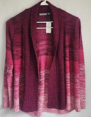 Jason Maxwell, NWT Womens Knit Long Sleeve Open Cardigan, Size XL, Potent Purple Foto 1 de 4