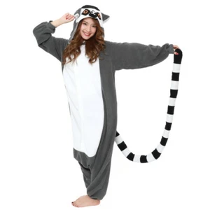SAZAC Fleece Kigurumi Costume Ring-Tailed Lemur Unisex One Size 2749 Cosplay F/S - Picture 1 of 5