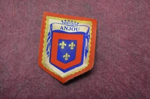 ANCIEN ÉCUSSON BISCOTTE GRECOIRE BLASON RÉGION ISERE VILLE ANJOU CPA - Foto 1 di 1