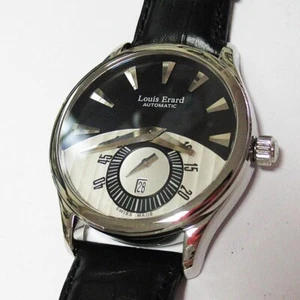 Orologio uomo Louis Erard asimmetrico piccolo secondo carica automatica mai usato - Foto 1 di 9