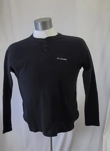 Columbia Omni Wick Henley Thermo Shirt Langarm Waffelstrick Herren Large schwarz - Bild 1 von 9