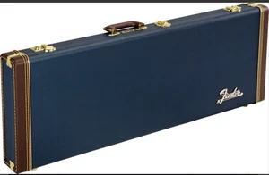 Estuche de madera Fender Classic Series Stratocaster / Telecaster azul marino - Imagen 1 de 1