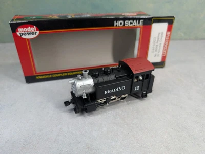 USED Model Power 96508 HO Scale 0-4-0 Steam Loco Reading #12 Runs Great! DC - Image 1 of 4