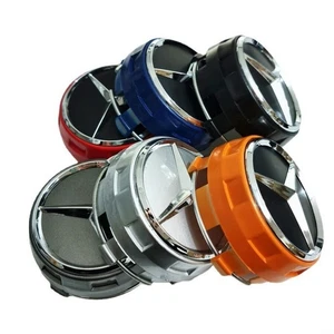 für MERCEDES BENZ AMG Nabendeckel Felgendeckel Wheel Cap DE 4x 75mm Nabendeckel  - Picture 1 of 30