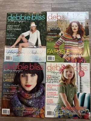 Debbie Bliss Knitting Magazine 2010 Issue4&5 2011 Issue7&2014 Issue12 Lot of 4 - Image 1 of 4