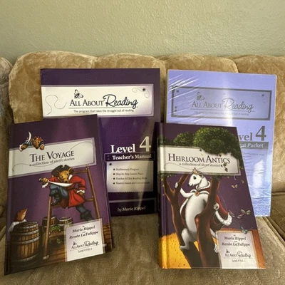 All About Reading - Level 4 (All Teaching Materials) Brand New, Non Color Ed. - Image 1 of 4