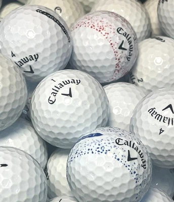 4 docenas de pelotas de golf Callaway superblandas blancas AAAA casi nuevas usadas Foto 1 de 4