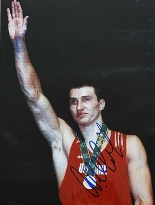 Wladimir Klitschko signiert Box Olympia Foto Unterschrift Autogramm signed (40) - Bild 1 von 3