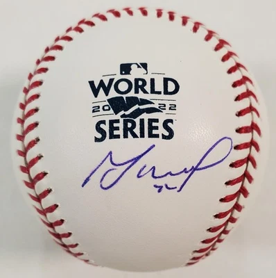 Jose Altuve Signed Autographed OML 2022 World Series Baseball Beckett Witness - Image 1 of 2