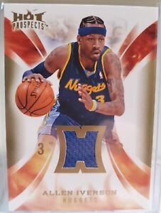 2008 Fleer Basketball Hot Prospects Relic Patch Jersey ALLEN IVERSON #HM-AI Card