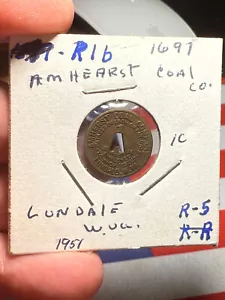 Amherst Coal Co Londale WV 1 Cent Scrip - Bild 1 von 2