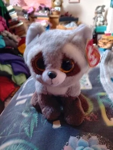 Ty Beanie Boos Bandit The Racoon, Small Plush Soft Toy - Picture 1 of 15