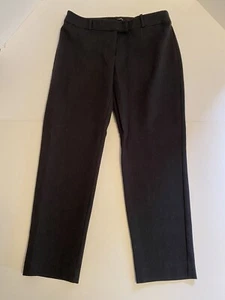 Pantalones clásicos Liz Claiborne Career Emma-algodón/poliéster/spandex para mujer, carbón 8 - Imagen 1 de 9