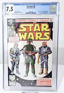 Star Wars #42 CGC Universal 7.5 w/White Pages Boba Fett - Foto 1 di 2