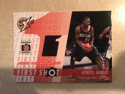 2002-03 Topps Xpectations First Shot Relic #FS-QW Qyntel Woods - Trail Blazers - Image 1 of 2