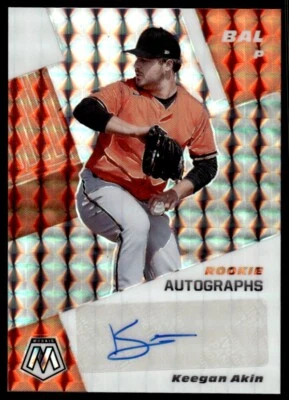 2021 Panini Mosaic Rookie Autographs Choice Fusion Keegan Akin Auto Baltimore - Image 1 of 2