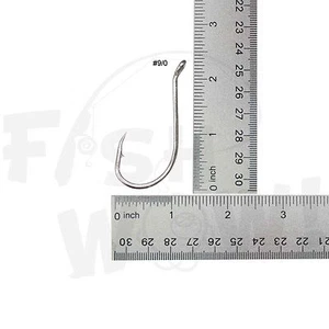 Peces ¡GUAU! Pulpo Pesca J Gancho Talla 9/0 Negro Níquel Seleccionar Cantidad 20 50 100 Lote - Imagen 1 de 7