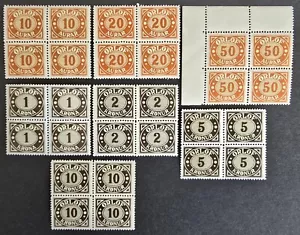 ISLAND 1944 Orlof Urlaub Rettungsmarken kompletter Satz in postfrisch 4 Blöcke - Bild 1 von 1