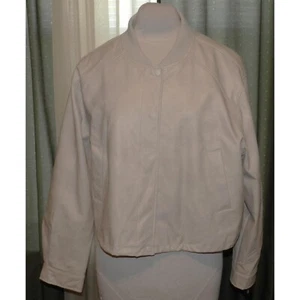 NWT Marc New York size XL faux leather lined short jacket snaps cinched ties NEW - Picture 1 of 8