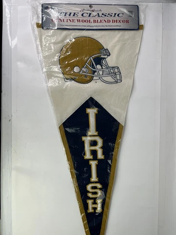 Notre Dame Fighting Irish Football Genuine Wool Pennant NCAA BNWT Cover