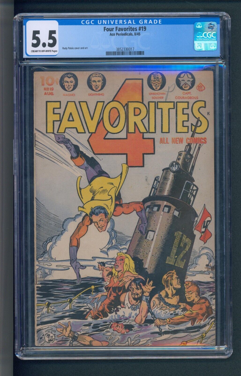 FANTASTIC FOUR #5 CGC 6.0 CR/OW PAGES