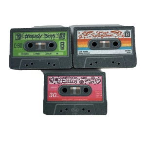Mixed Tapes Kitchen Sponges 3-PACK NEW (No packaging) NSink Greasy Boys - Picture 1 of 14