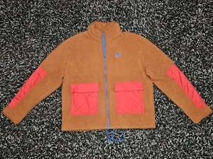 [Sz LT] Nike Sportswear Sport Essential Fleece Full Zip Jacket Orange DD5021-246 - Picture 1 of 4