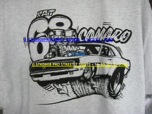 Pro Street 1968 Chevy Camaro Men's T Shirt / 68 Rat Camaro - Picture 1 of 2