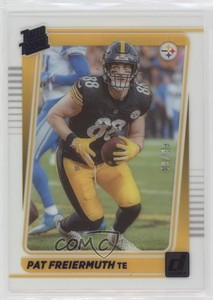 2021 Panini Clearly Donruss Rated Rookie Blue /99 Pat Freiermuth #81 Rookie RC