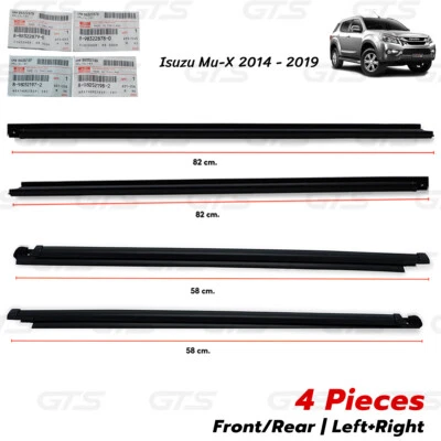 For Isuzu Mu-X Suv 2WD 4WD 2014 19 Set 4Dr Outer Weatherstrip Door Belt - Image 1 of 4