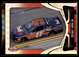 2018 Panini Certified Racing NASCAR RED Parallel #100 Denny Hamlin #195/199 - Picture 1 of 2