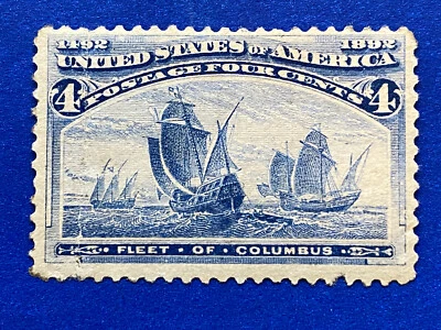 US Stamps-SC# 233 - Colombian  - MGD - CV $50.00 - Image 1 of 2