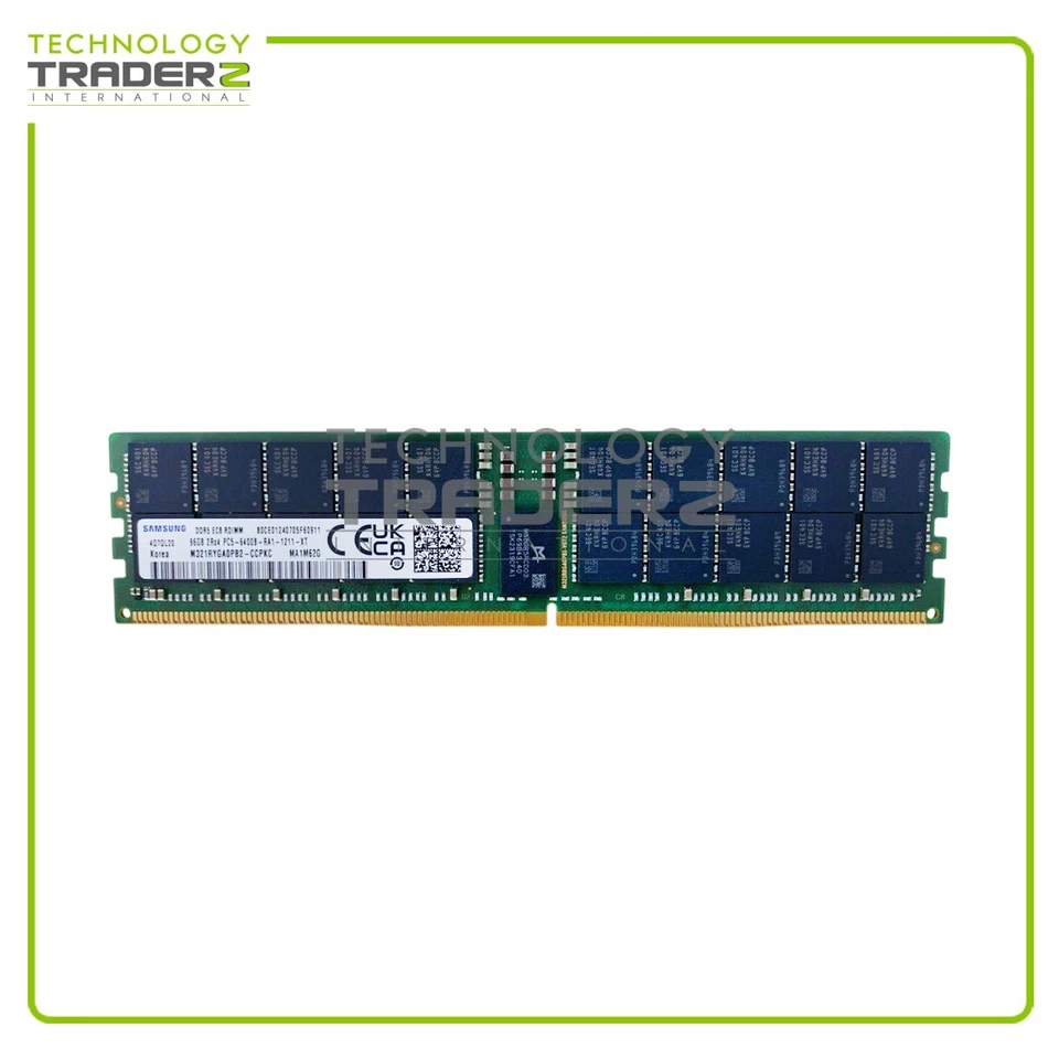 M321RYGA0PB2-CCP Samsung 96GB PC5-51200 DDR5-6400MHz ECC 2Rx4 RDIMM Memory - Image 1 of 1