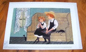 P. Buckley Moss "Brother's Lesson" Signed Art Print Numbered 131/1000 - Picture 1 of 5