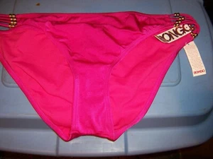 NWT BONGO Hot Pink Gold Embellished Bikini Bottoms - SIZE JRS. XL - Picture 1 of 2