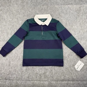 Tommy Bahama Kids Rugby Polo Long Sleeve Shirt Blue/Green Size 3T NWT - Picture 1 of 11