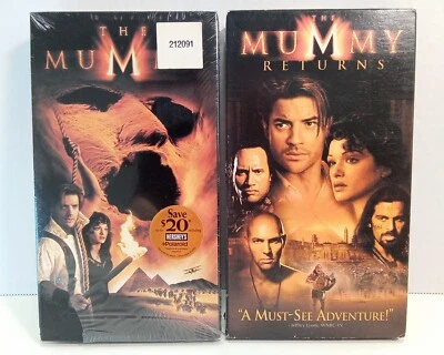 The Mummy and The Mummy Returns VHS Lot of 2, Tested and Works, Brendan Fraser  - Image 1 of 4