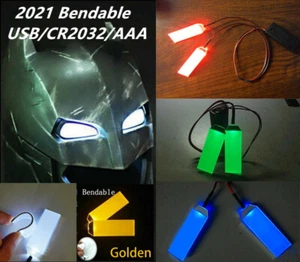 Zum Selbermachen biegbare LED Licht Augen für Iron Man Batman BlackPanther Maske Helm Cosplay - Bild 1 von 22