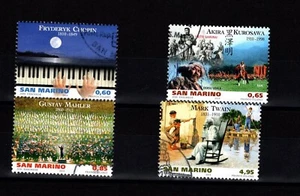 SAN MARINO 2010 ARTISTI FRANCOBOLLI OBLITERATI - Foto 1 di 1