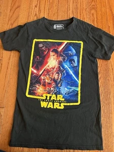 Adult Men's Star Wars The Force Awakens Movie Names Black T-shirt Tee Small - Picture 1 of 6