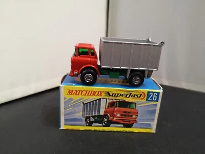 P297-MATCHBOX SUPERFAST No26A GMC TIPPER TRUCK WITH  BOX - Image 1 of 4