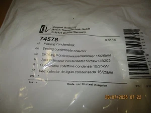 Bosch Nefit 74578 Buderus Dichtung Kondenswassersammler 15/25 kW NEU - Picture 1 of 2
