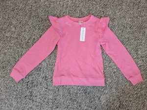 NWT Janie and jack Soft Knit Sweater Top Pink XOXO Girls Size 7 - Picture 1 of 7