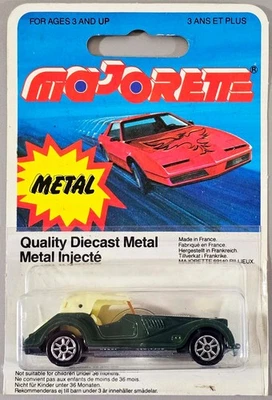 Vintage Majorette Morgan Plus 8 / #261 / Green / Metal on Card / Made in France - Image 1 of 4