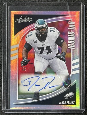 Jason Peters 2025 Panini Absolute #ii-Jps tinta icónica automática 167/199 Eagles Foto 1 de 2