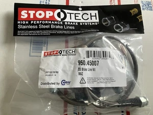 06-15 Mazda MX-5 Miata Braided Brake Line Kit Stainless Steel - Front StopTech - Picture 1 of 8